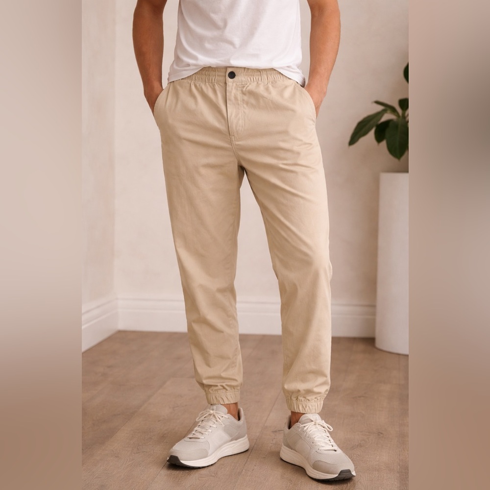 Ag Adriano Goldschmied Men's Khaki Jogger Pants BB4
